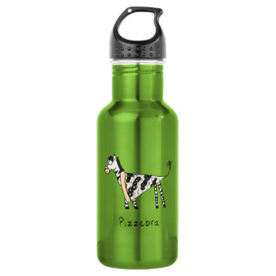 Bouteille D'eau Pizza Funny Kids Zebra