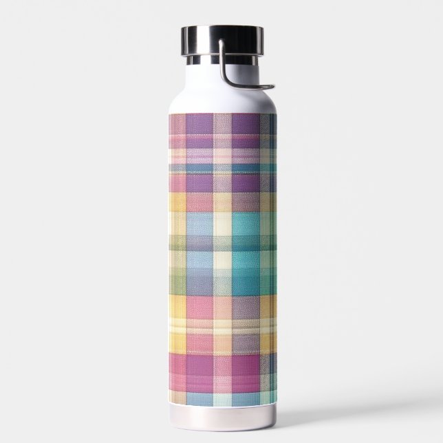 Bouteille D'eau Plaid au printemps/Pâques/tartan (Gauche)