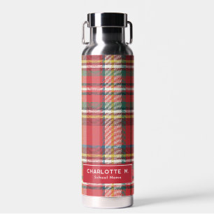 Bouteille D'eau Plaid Classic Rustic Personnalisé