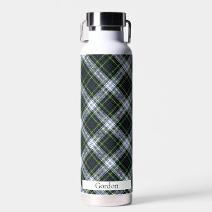Bouteille D'eau Plaid Green et White Motif Gordon Tartan Custom