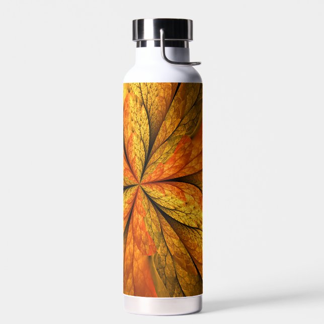 Bouteille D'eau Plante d'automne, Abstrait moderne Fractal Art Lea (Gauche)