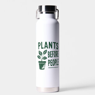 Bouteille D'eau Plantes amusantes avant les gens Art de tampon à e