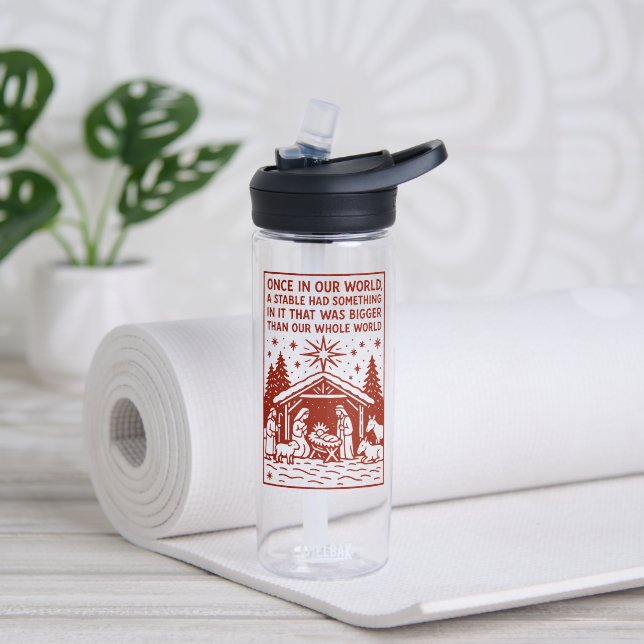 Bouteille D'eau Plus grand que notre monde entier 1 (Yoga (pivotée))