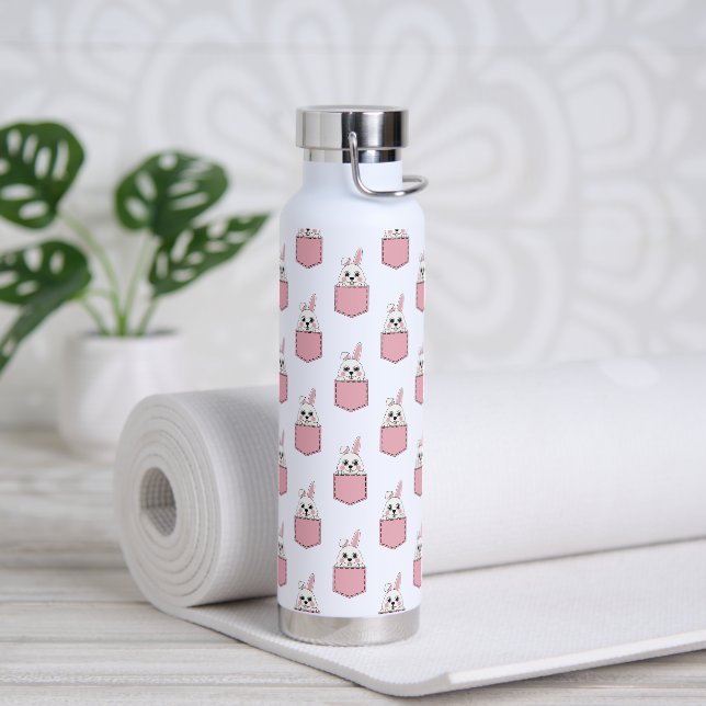 Bouteille D'eau Pocket Pet Bunny Motif (Yoga)