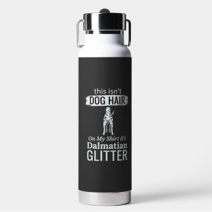 Bouteille D'eau Poils de chien dalmate pailletés drôle d'animal