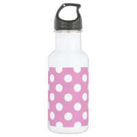 Pois blancs sur rose pâle