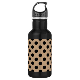 Bouteille D'eau Pois noirs sur beige