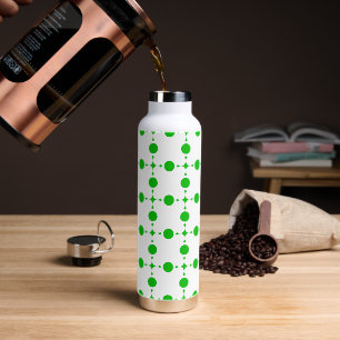 Bouteille D'eau Pois verts, Motif à points Polka, points, pointill