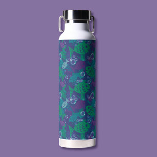 Bouteille D'eau Poissons et bulles Vibrant Reef Motif