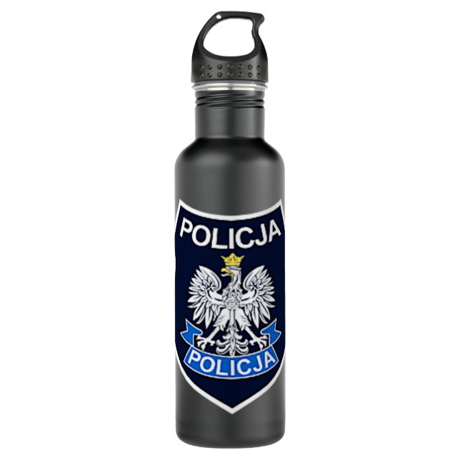 Bouteille D'eau Policière polonaise Policja (Devant)