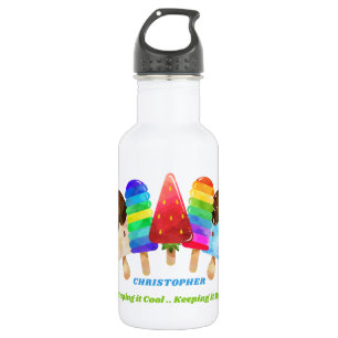 Bouteille D'eau Popsicle Enfants Personnalisés Colorés