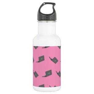Bouteille D'eau Portable gris avec logo d'oiseau