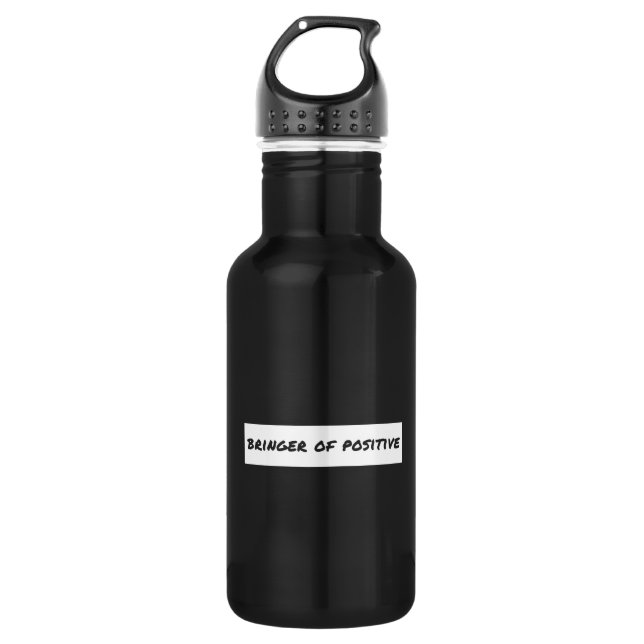 Bouteille D'eau Porteur de Motivation Positive (Devant)