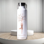 Bouteille D'eau Pose de Namaste pour Rose personnalisé<br><div class="desc">This design may be personalized in the area provided by changing the Phoand/or text. Or it can be customized by choosing the click to customize further option and delete or change the color of the background, add text, change the text color style, or delete the text for an image only...</div>