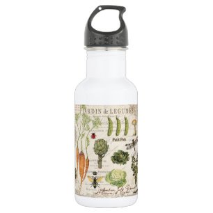 Bouteille D'eau potager français vintage moderne