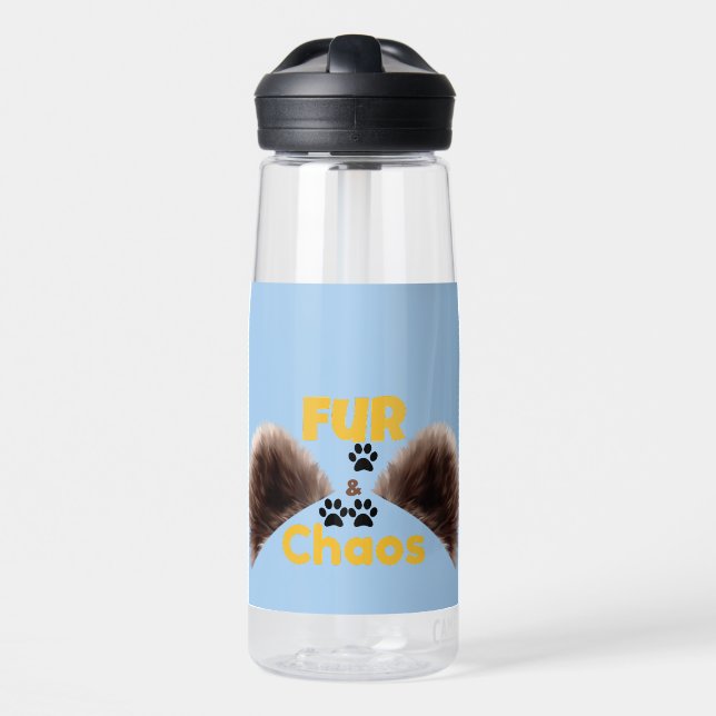 Bouteille d'eau pour amoureux de Fur & Chaos (Avant)