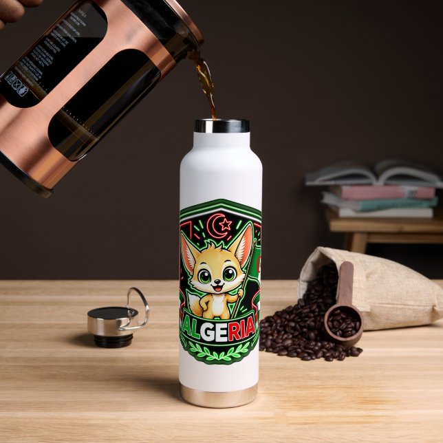 Bouteille d'eau pour enfants d'Algérie (Café (pivoté))