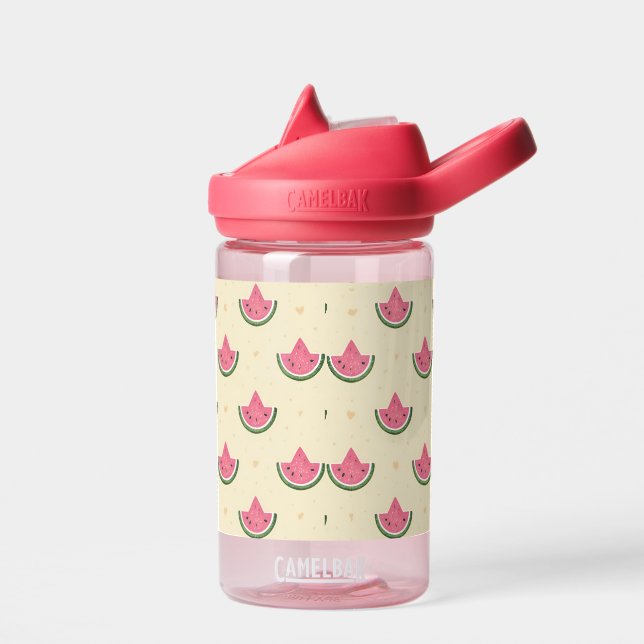 Bouteille d'eau pour enfants de pastèques roses pr (Gauche)