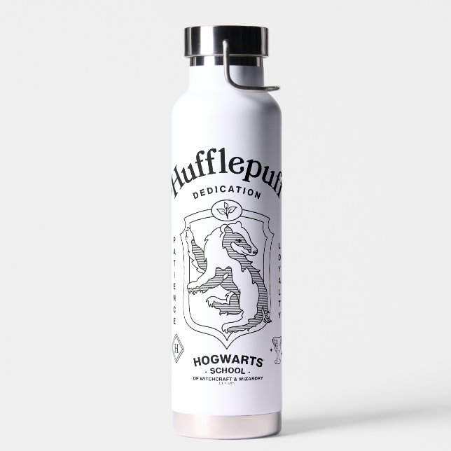 Bouteille D'eau POUXMOURON™ Dévouement Patience Loyauté Blason (Gauche)
