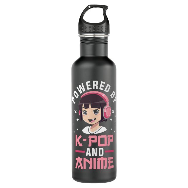Bouteille D'eau Powered by K-pop and Anime Kpop Merch Merchandise  (Devant)