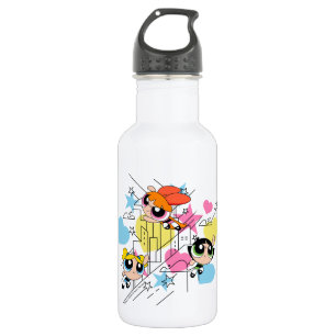 Bouteille D'eau Powerpuff Girls Townsville Pattern