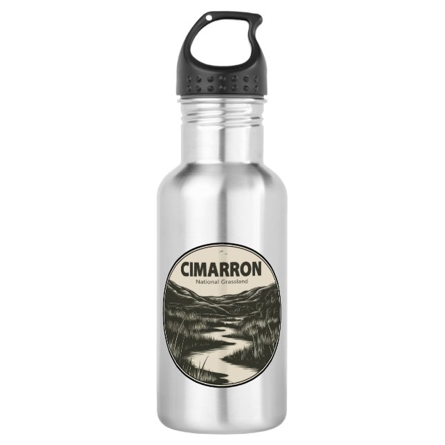 Bouteille D'eau Prairie nationale de Cimarron Kansas Stream (Devant)