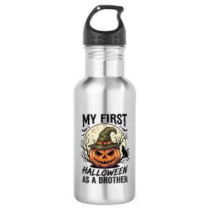 Bouteille D'eau Premier frère d'Halloween Chemise de lune de citro