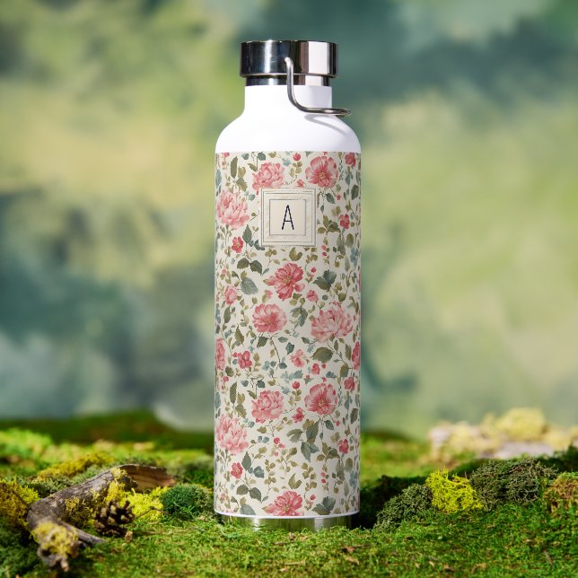 Bouteille D'eau Premières roses américaines  (Extérieur (pivotée))