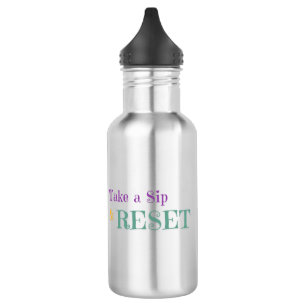 Bouteille D'eau Prenez un verre et réinitialisez la Mug - Liste de