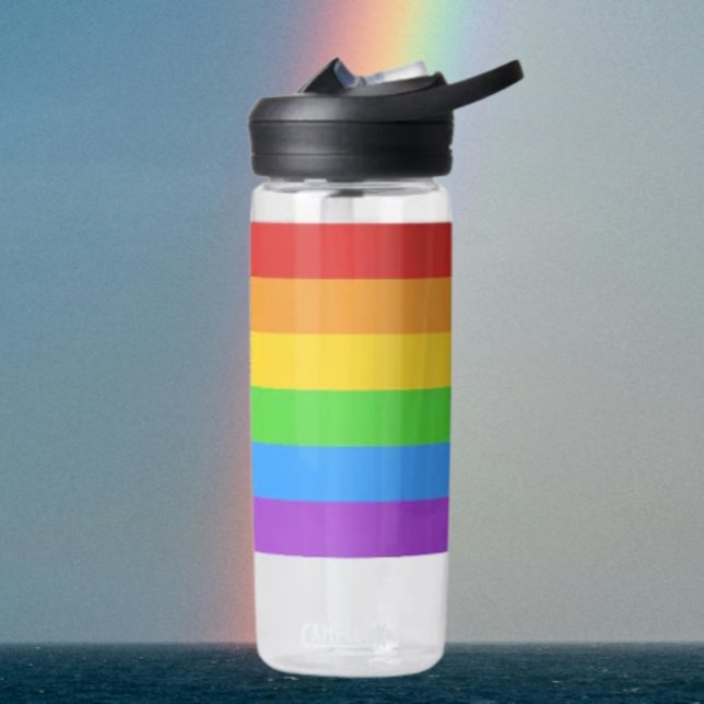 Bouteille D'eau Pride Flow : Drapeau Arc-en-Ciel (Créateur téléchargé)