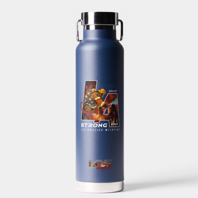 Bouteille D'eau Priez pour Los Angeles | Thor Copper sous vide (Avant)