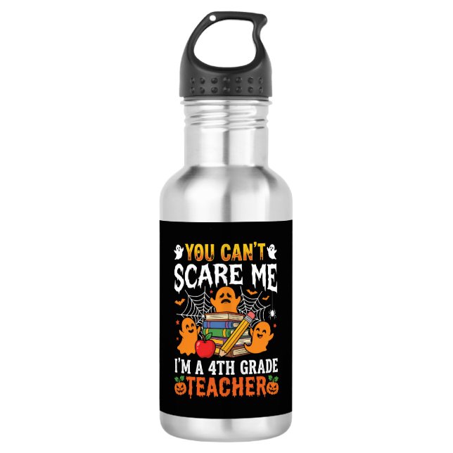Bouteille D'eau Prof de 4e Halloween Ghost drôle (Devant)