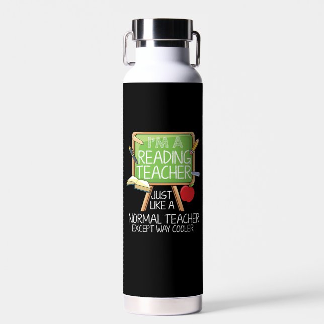 Bouteille D'eau Professeur de lecture (Avant)