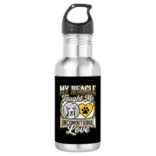 Bouteille D'eau Propriétaire de chien d'amour inconditionnel Beagl