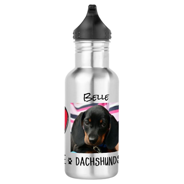 Bouteille D'eau Propriétaires de chiens Dachshunds  (Droite)