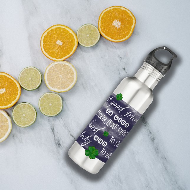 Bouteille D'eau Proverbe sur l’amitié-Friendship proverb (Créateur téléchargé)