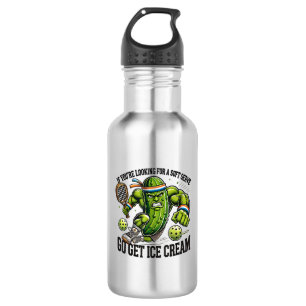 Bouteille D'eau Pun drôle pour amateur de Pickleball avec un pickl