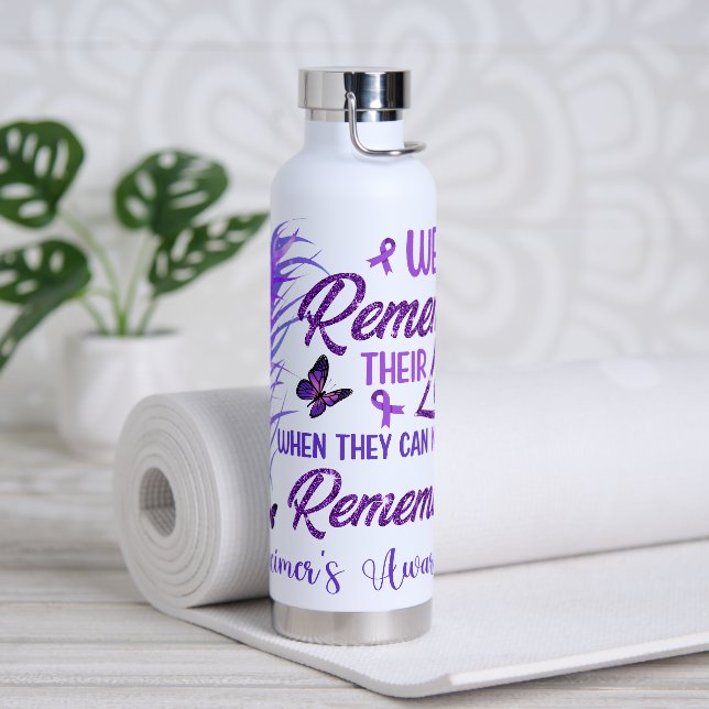 BOUTEILLE D'EAU PURPLE RIBBON ALZHEIMERS SENSIBILISATION ET SOUTIE (Yoga)