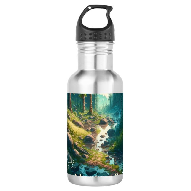 Bouteille D'eau Que les aventures commencent | Thème camping (Devant)