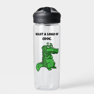 Bouteille D'eau Quelle charge de croc amusant Alligator Cartoon