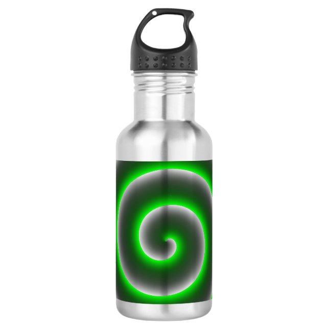 Bouteille D'eau Quer mudar a cor de fundo? Espiral verde claro. (Devant)