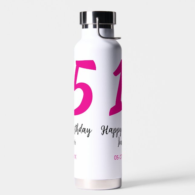 Bouteille D'eau quiencenera 15e anniversaire ajouter date année te (Gauche)