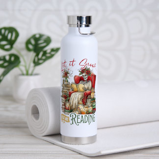 Bouteille D'eau Qu'il neige, je lirai