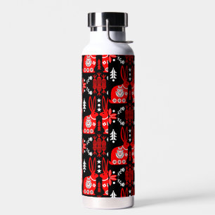 Bouteille D'eau Rabbit Nordic Scandinavian Folk Art