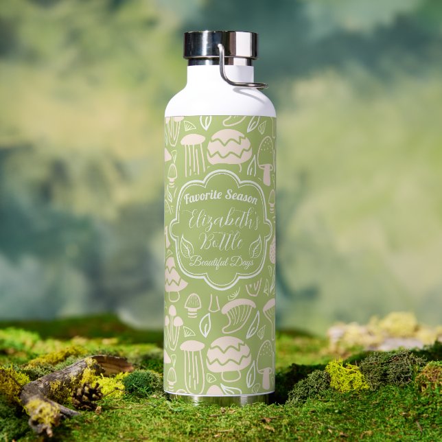 Bouteille D'eau Rafraîchisseur de crème verte champignon (Café)