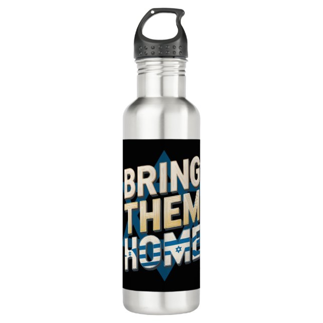 Bouteille D'eau Ramenez-les chez eux maintenant - Unissez-vous pou (Devant)