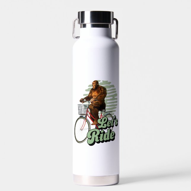 Bouteille D'eau Randonnée à vélo dans la forêt de Sasquatch (Avant)