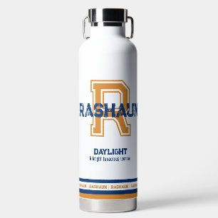 Bouteille D'eau Rashaun nom signifiant monogramme sportif