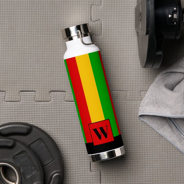 Bouteille D'eau Rasta rayé monogram reggae (Salle de sport (pivotée))