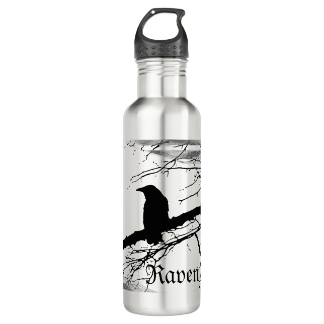 Bouteille D'eau Raven Bottle par Alexandra Cook (Devant)